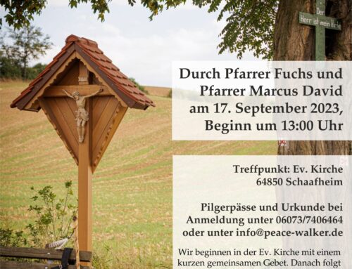 Offizielle Einweihung des „Kleinen Schaafheimer Jakobswegs“